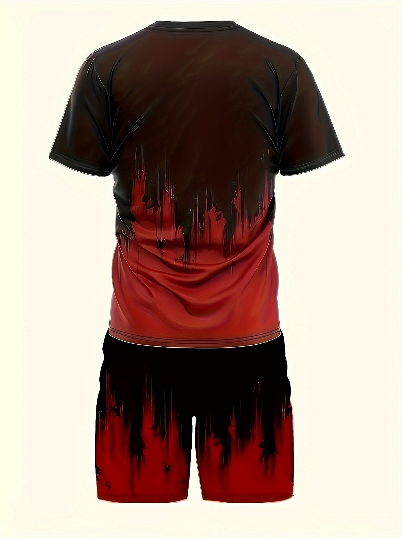 Short Sleeve Tee And Drawstring Shorts Set