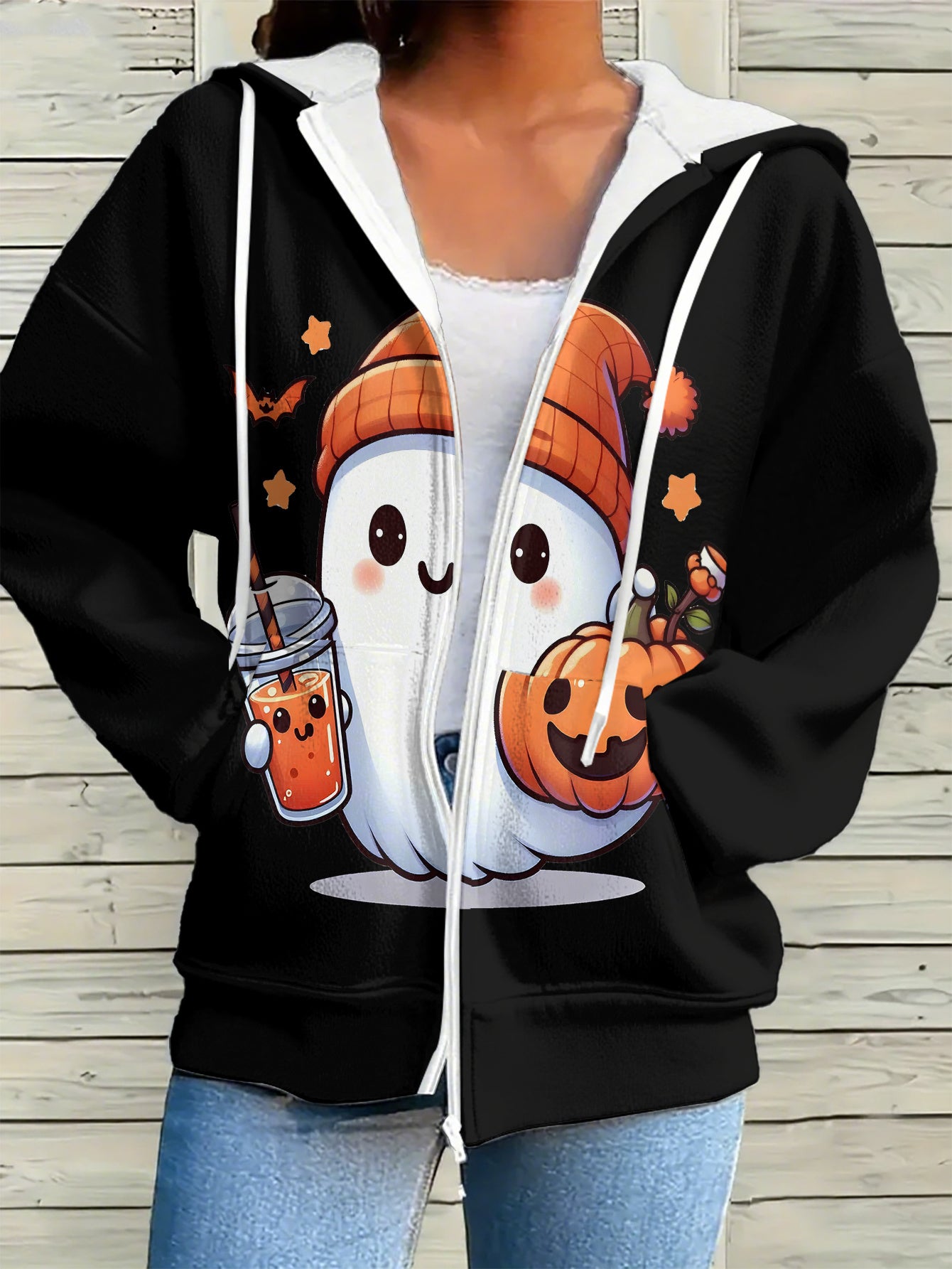 Casual Outerwear for Halloween Party or Everyday