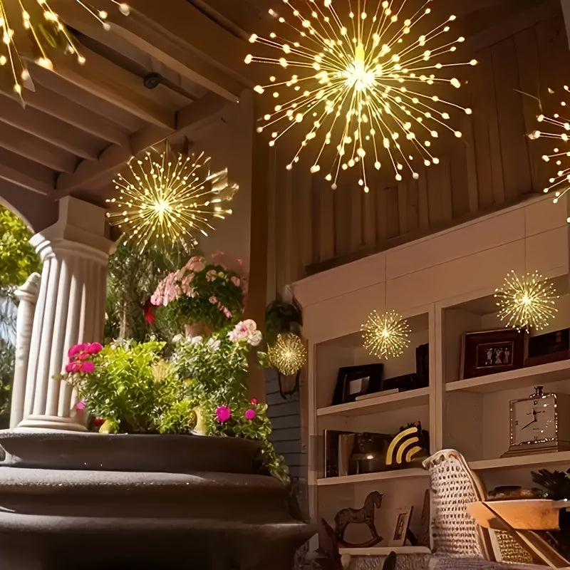 Hanging Solar 240/360 LED Starburst Sphere Lights