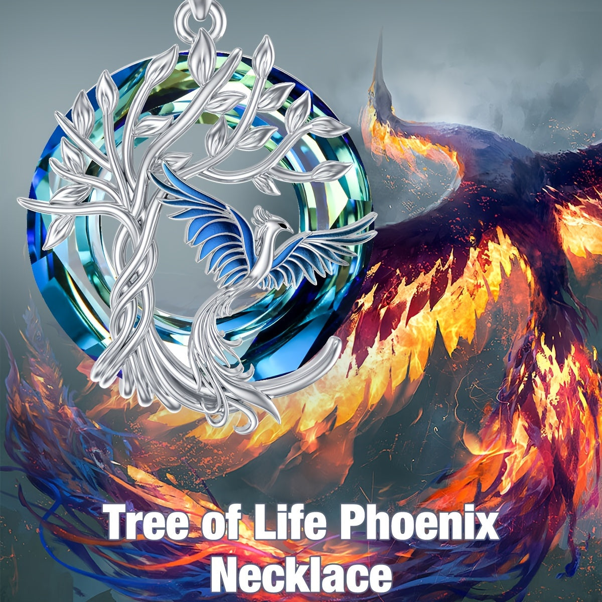 925 Sterling Silvery Phoenix Pendant
