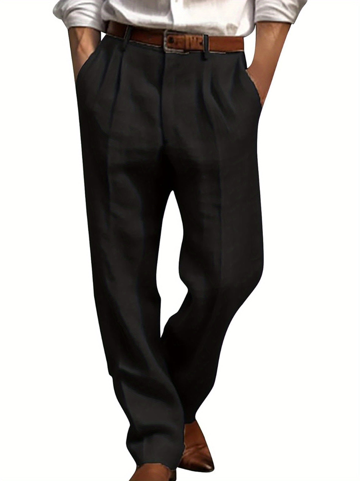 100% Cotton Men's Linen Pants