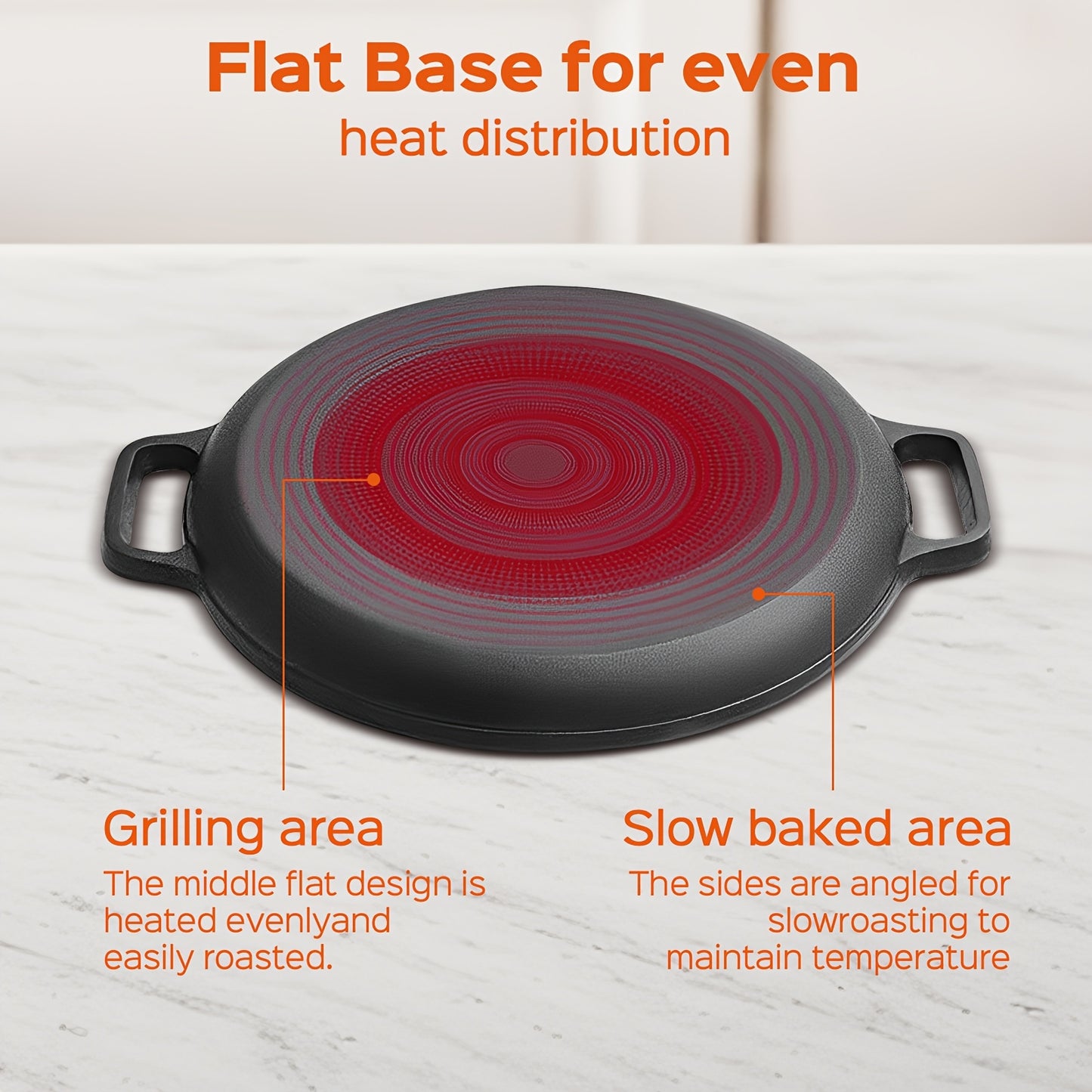 Pre Seasoned 11 inch Cast Iron Skillet