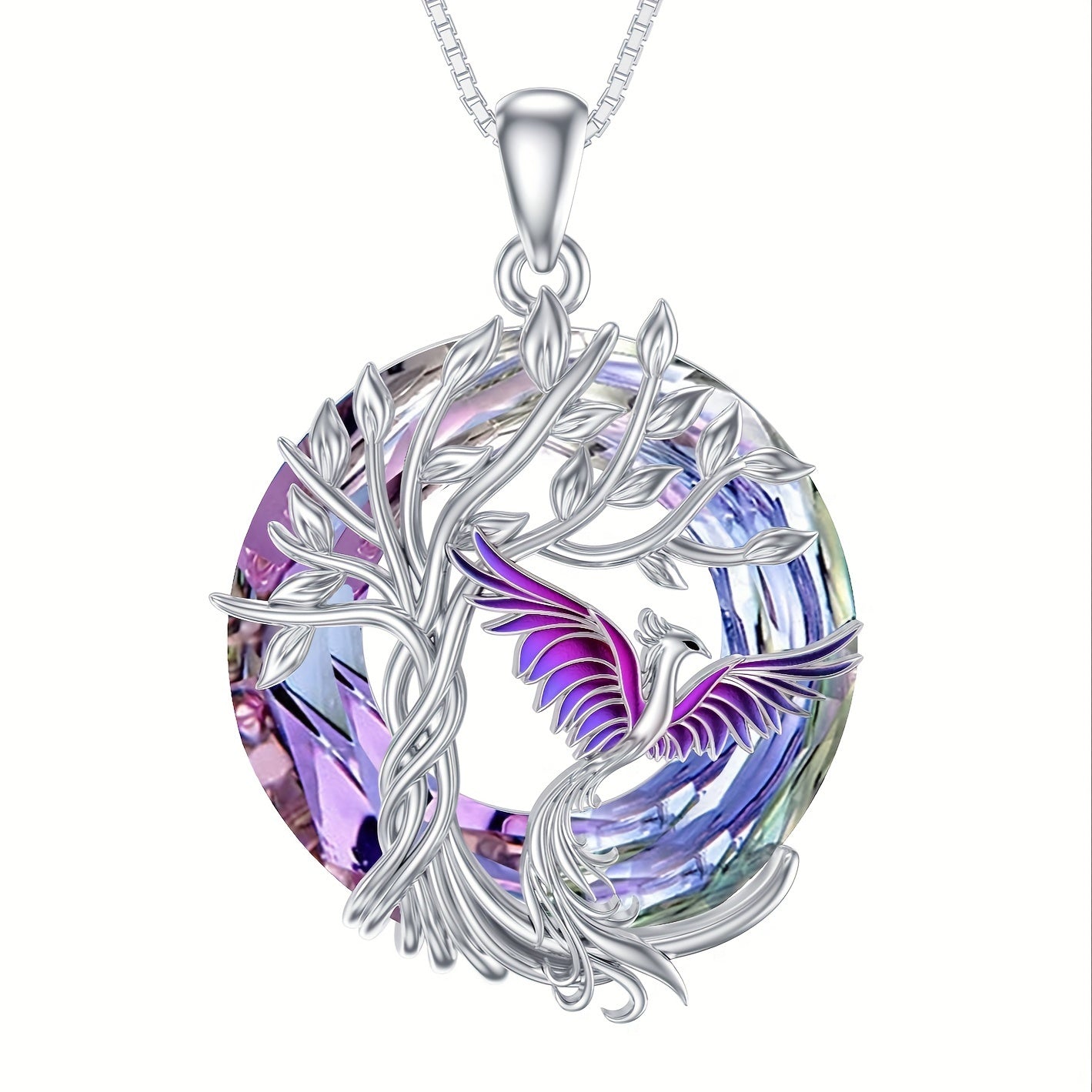 925 Sterling Silvery Phoenix Pendant