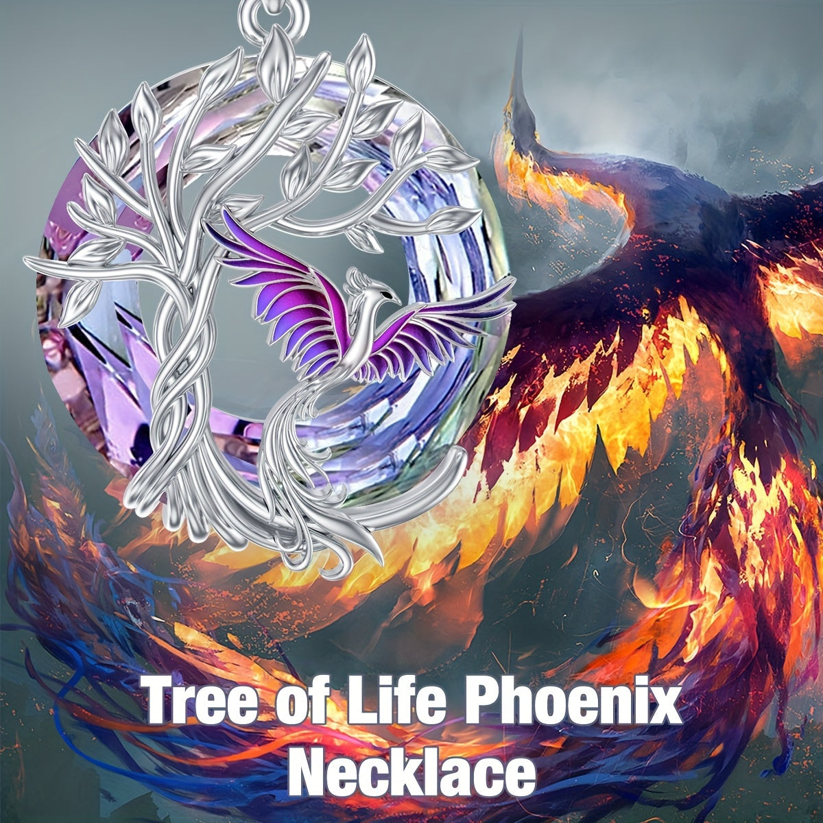 925 Sterling Silvery Phoenix Pendant