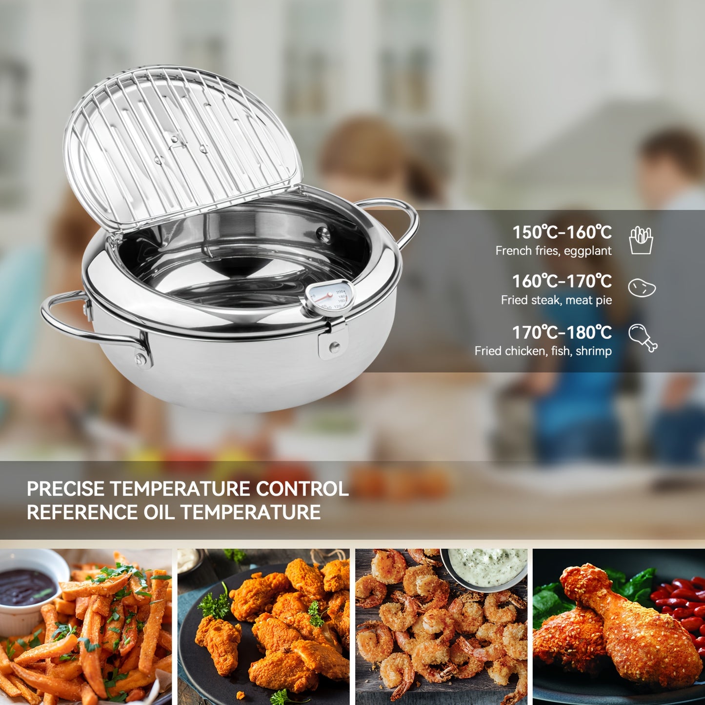 Stainless Steel Deep Frying Pot