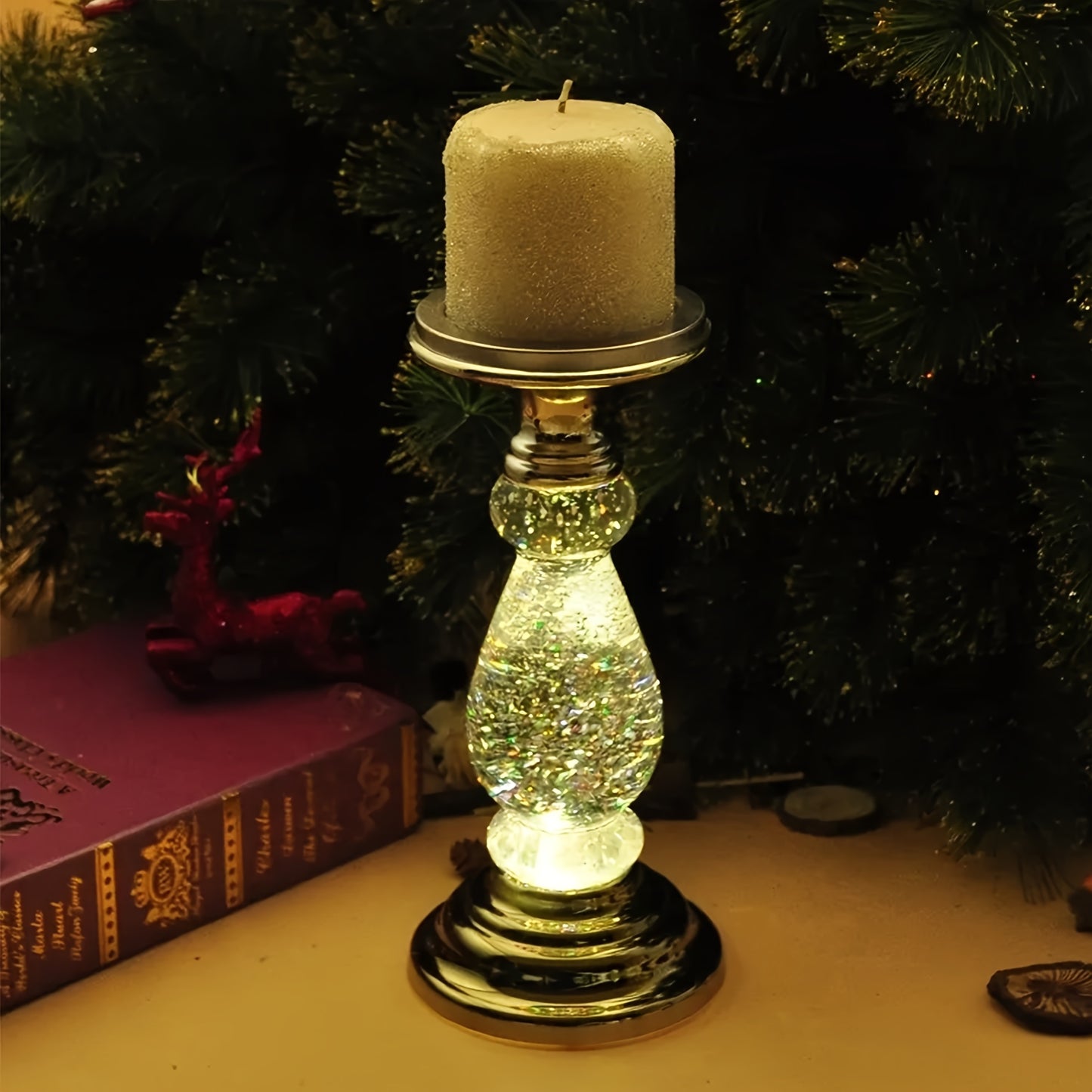 LED Light-Up Candle Holder