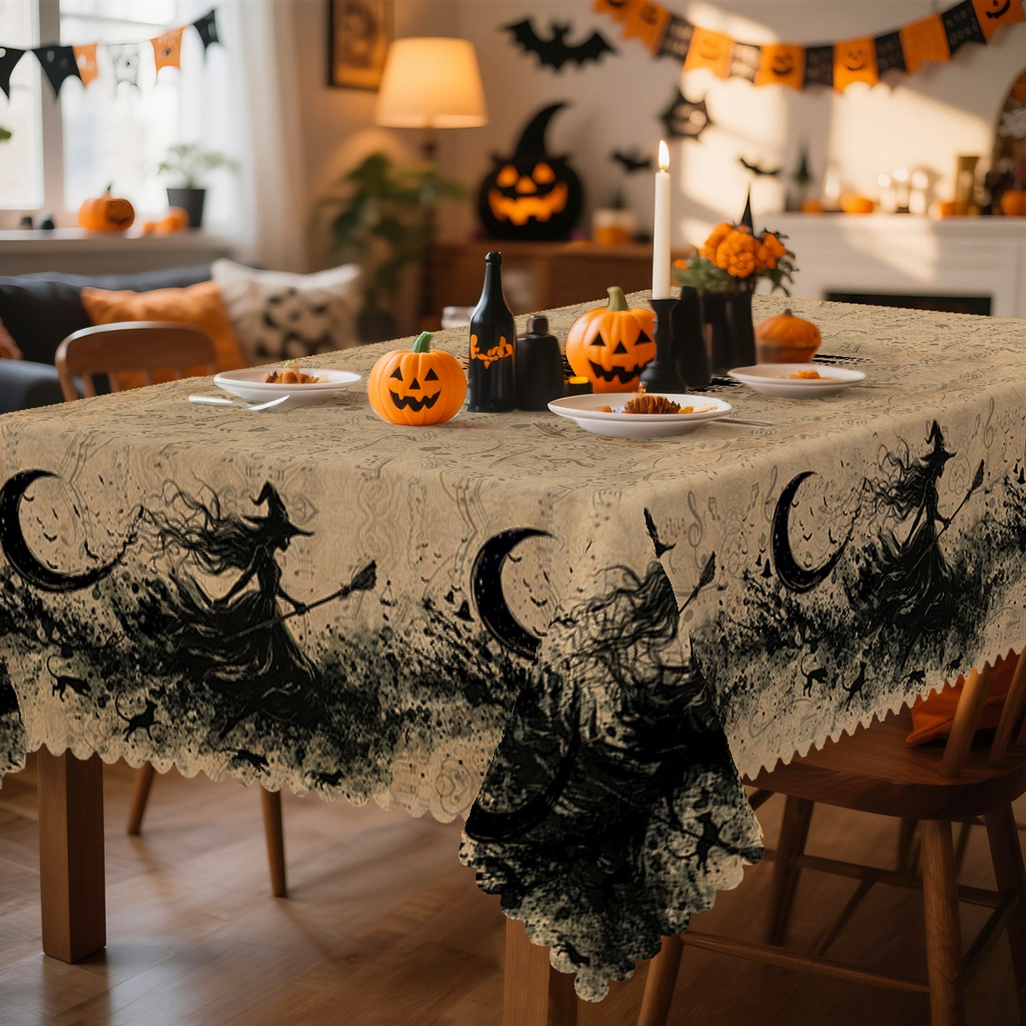 Spooky Halloween Tablecloth