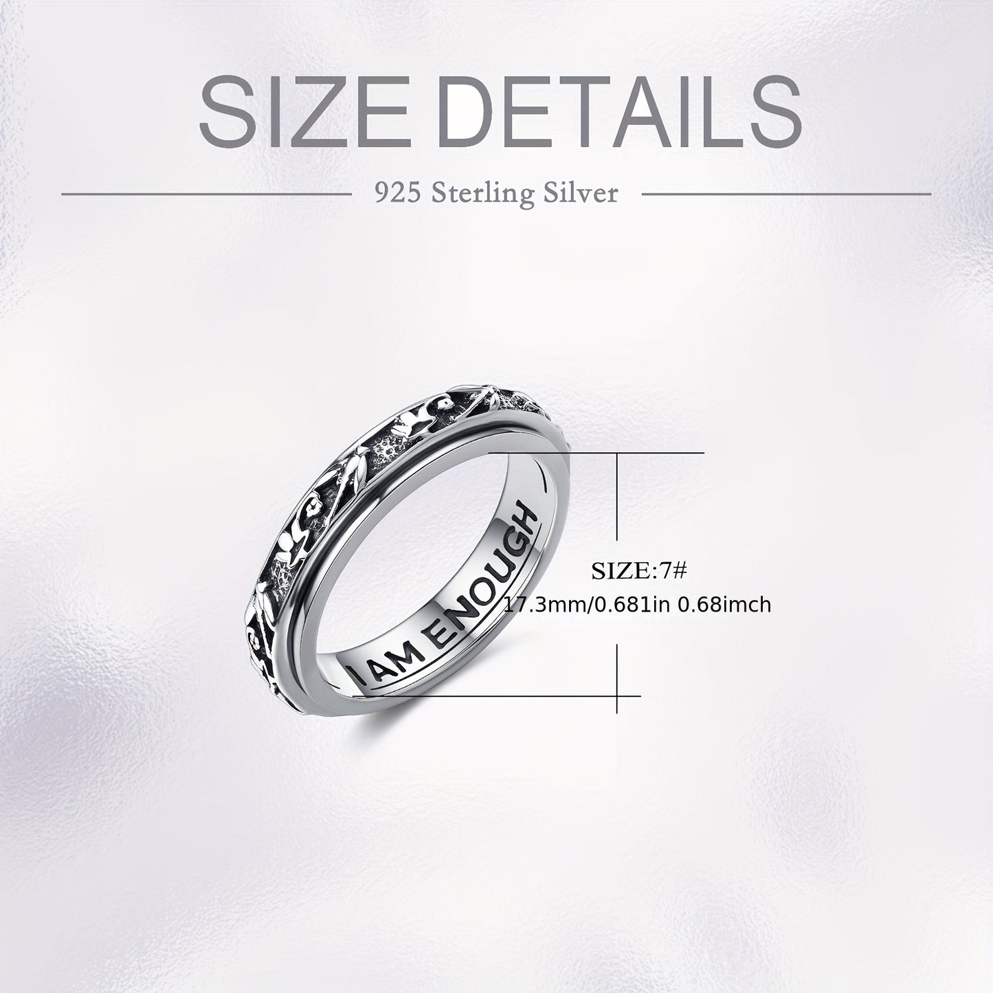 Anxiety Relief Spindle Ring for Men and Women