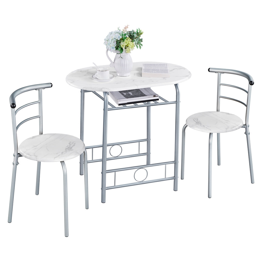 Modern Round Dining Table and Chairs Set