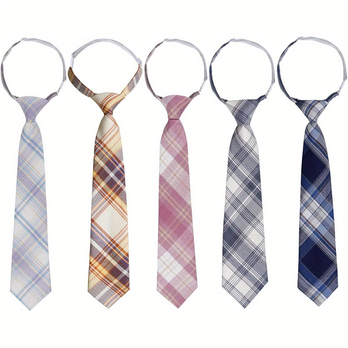 5pcs Boy' s Necktie Pre- tied Adjustable