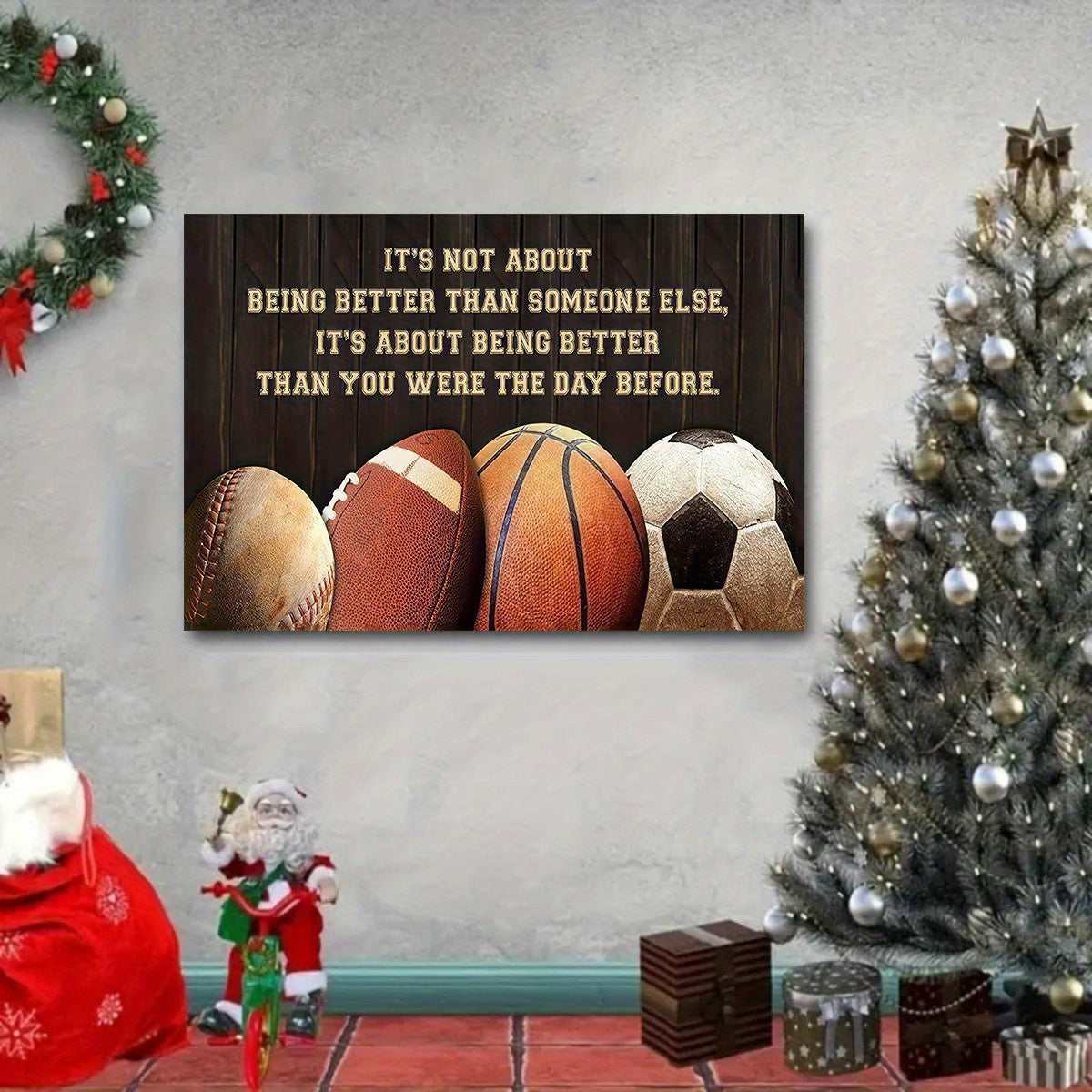 Basketball Football Baseball Soccer Canvas Painting