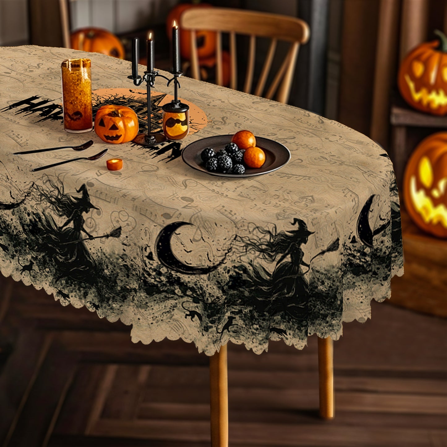 Spooky Halloween Tablecloth