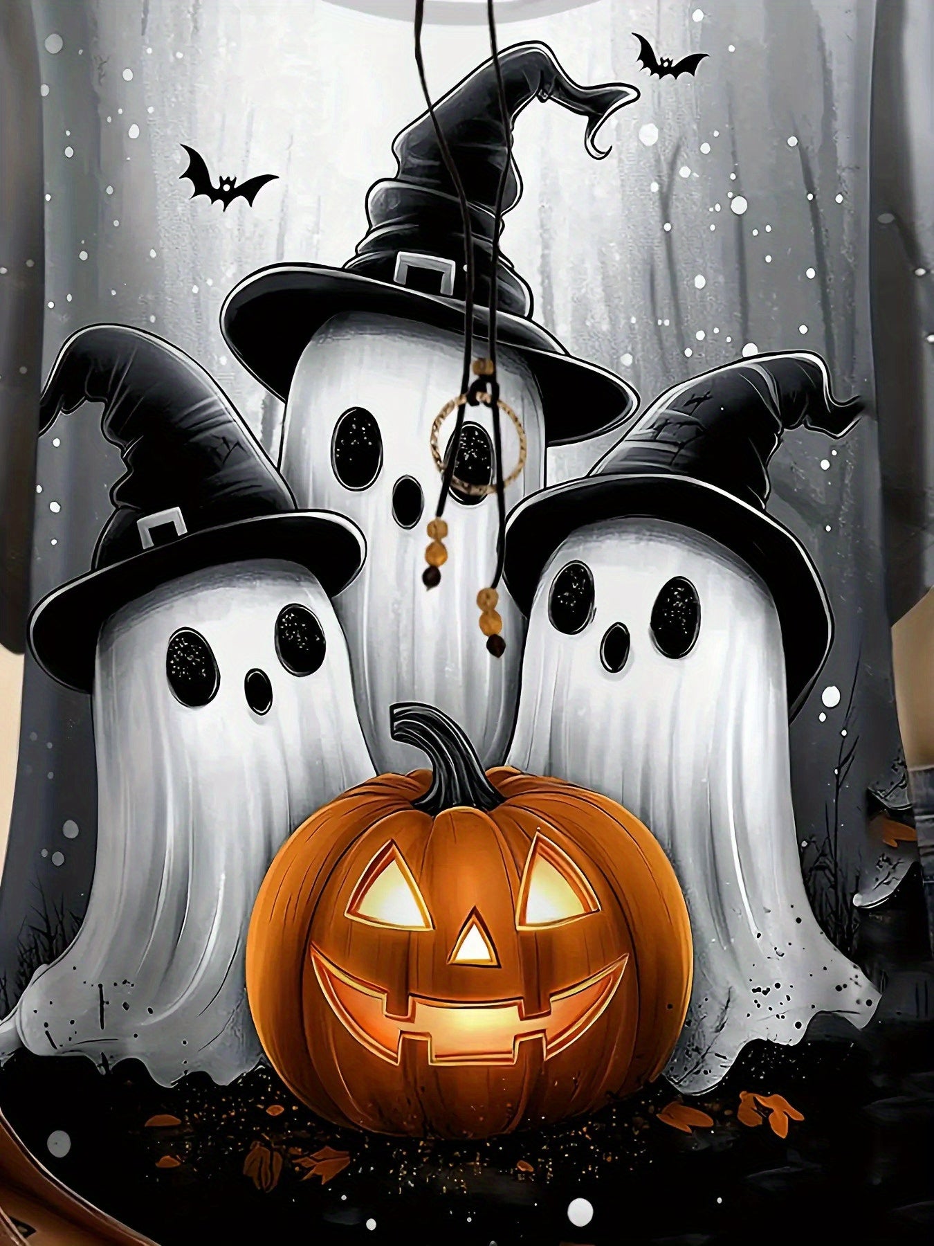 Cute Ghosts & Pumpkin Party Top