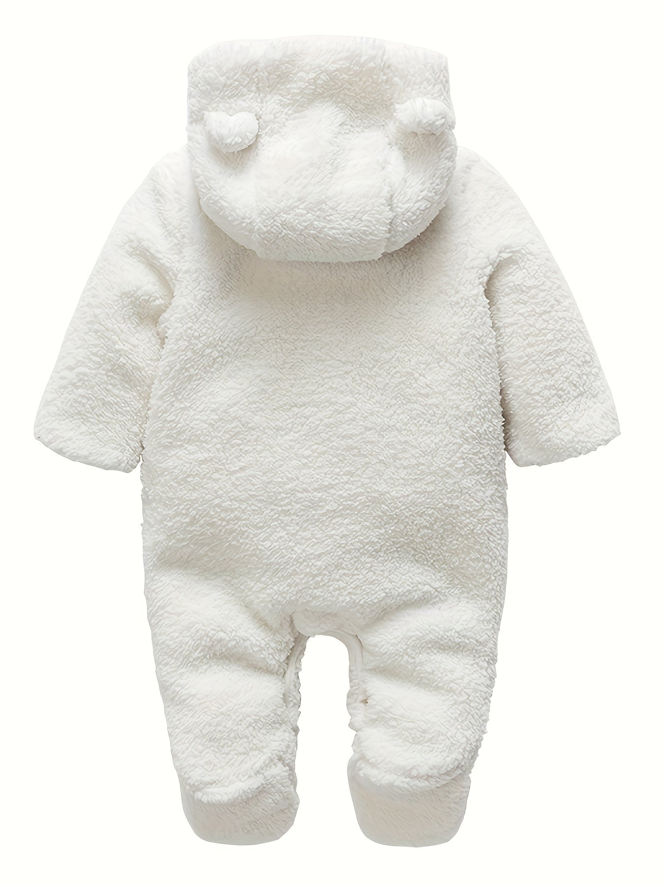 Bear Style Hooded Plush Jumpsuit