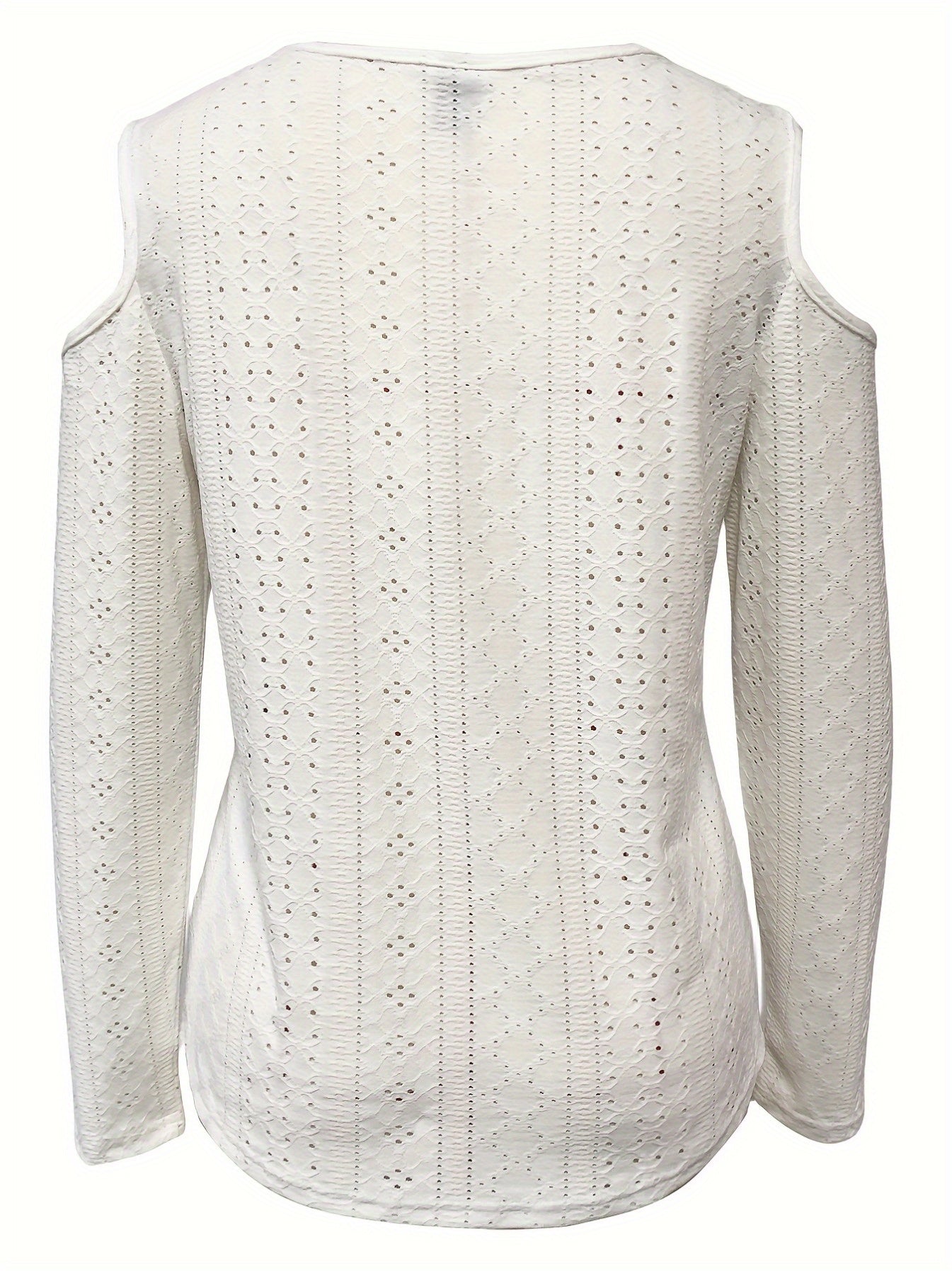 Eyelet Cold Shoulder T-Shirt