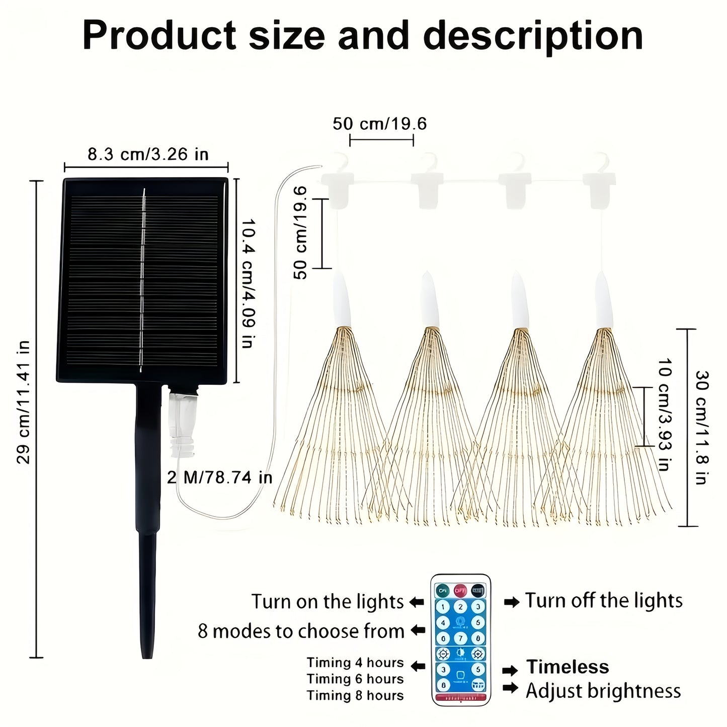 Hanging Solar 240/360 LED Starburst Sphere Lights