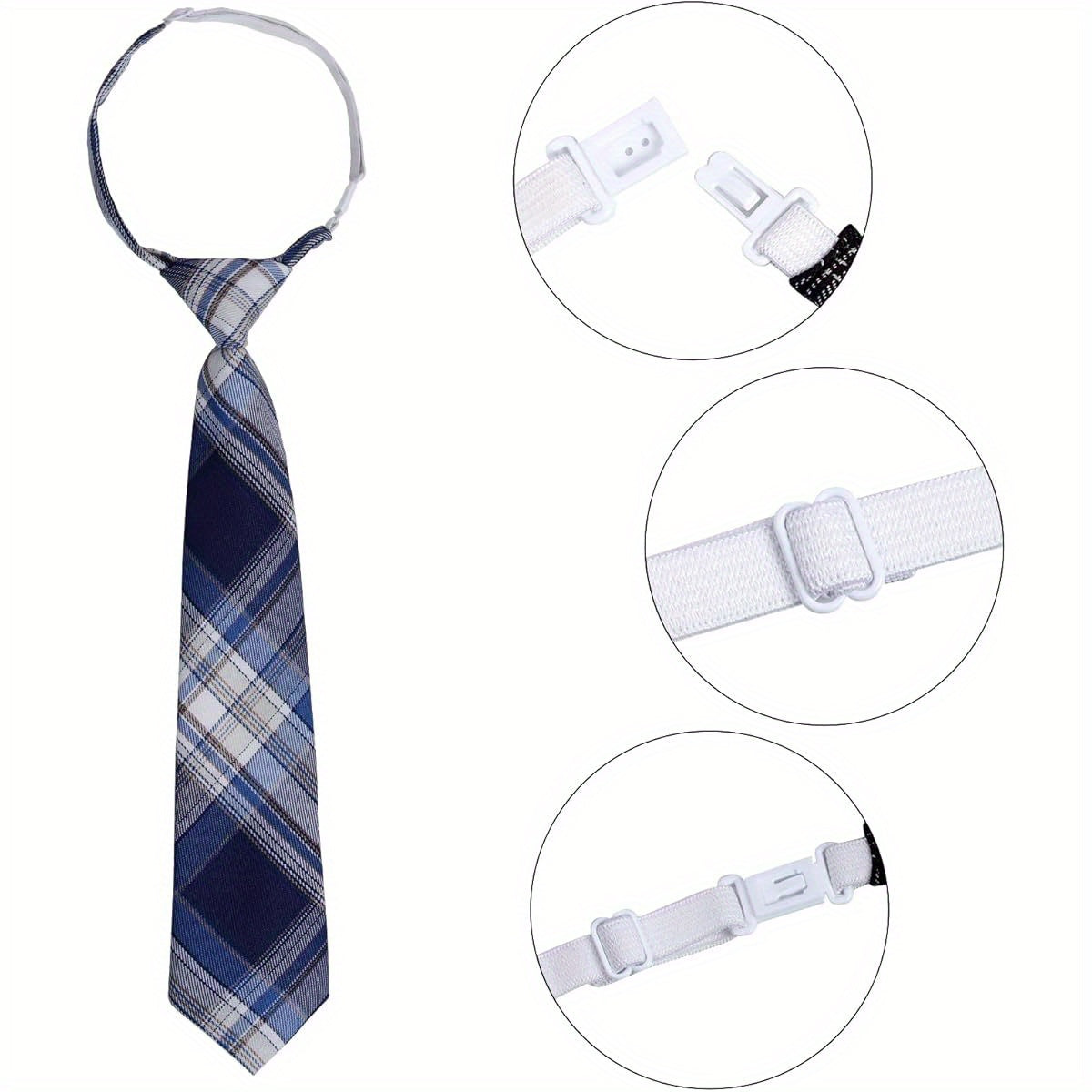 5pcs Boy' s Necktie Pre- tied Adjustable