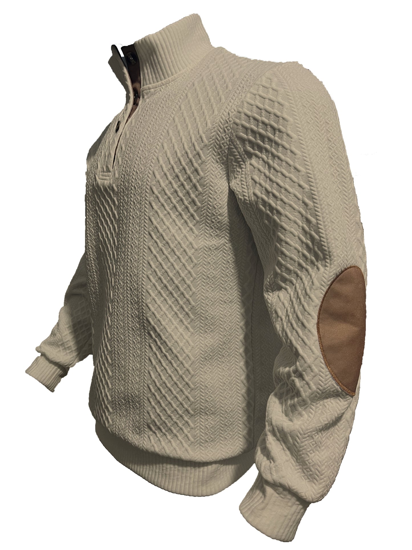 Men's Stand Collar Long Sleeve Sweater