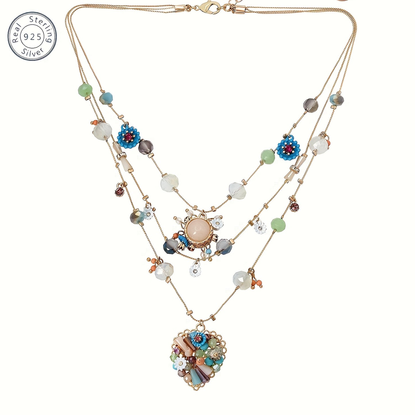 Pure Handmade Multi-layer Love Beaded Necklace