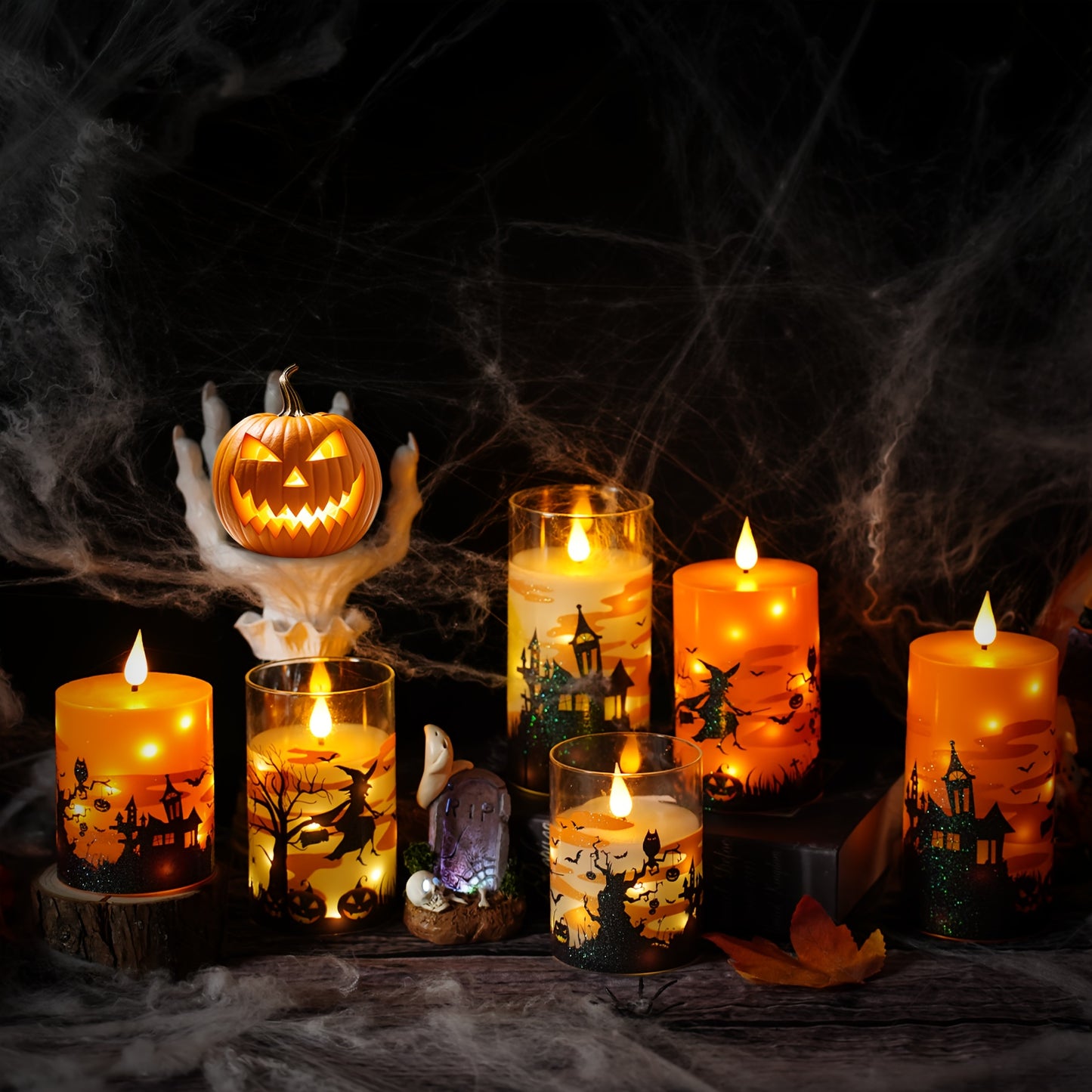 Halloween 3-Pack Smokeless Candles