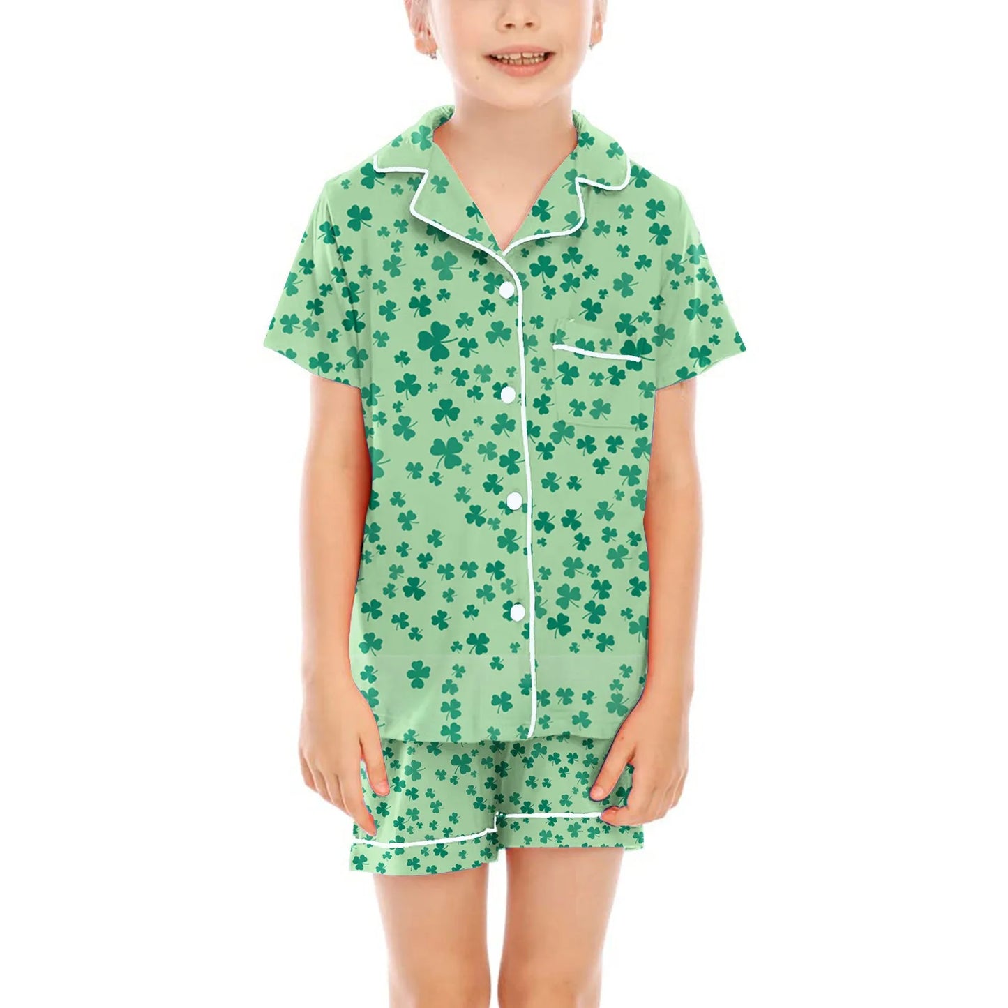 Children's Short-sleeved Shirt Suit