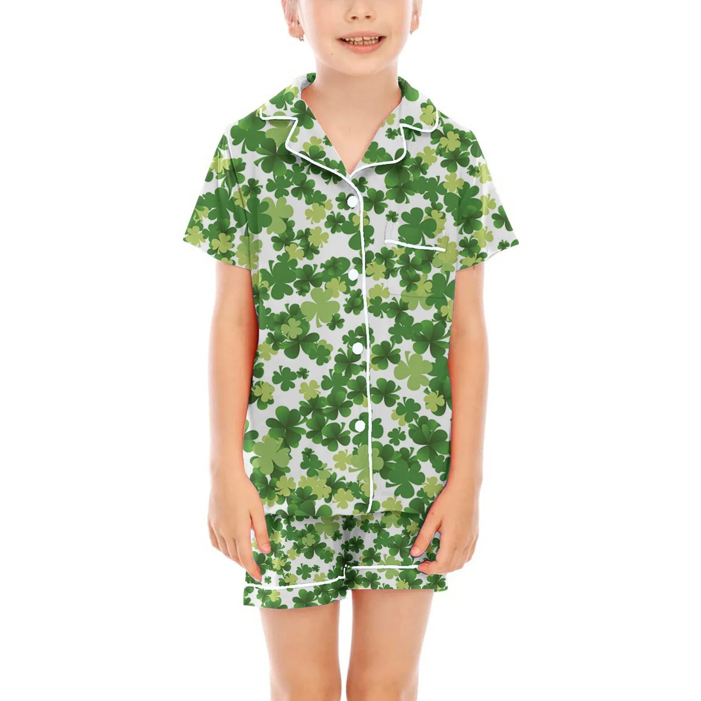 Children's Short-sleeved Shirt Suit