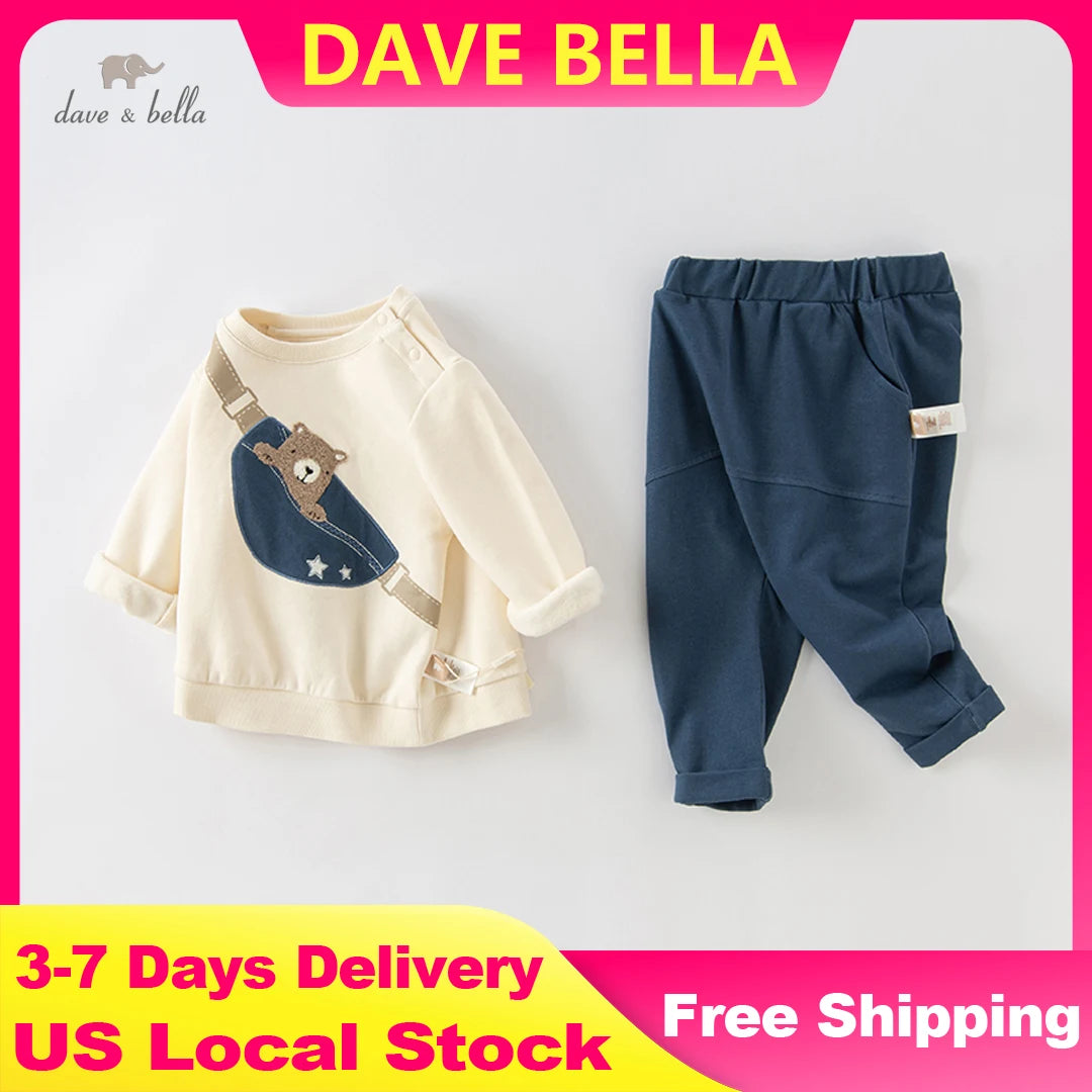 Dave Bella Boys Long Sleeve Pants Sets