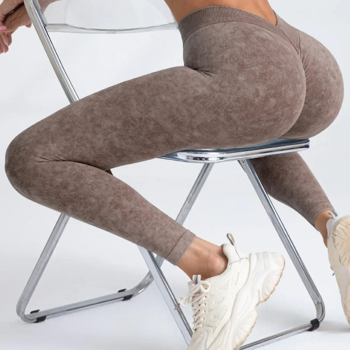V Back Yoga Pants Sport Leggings