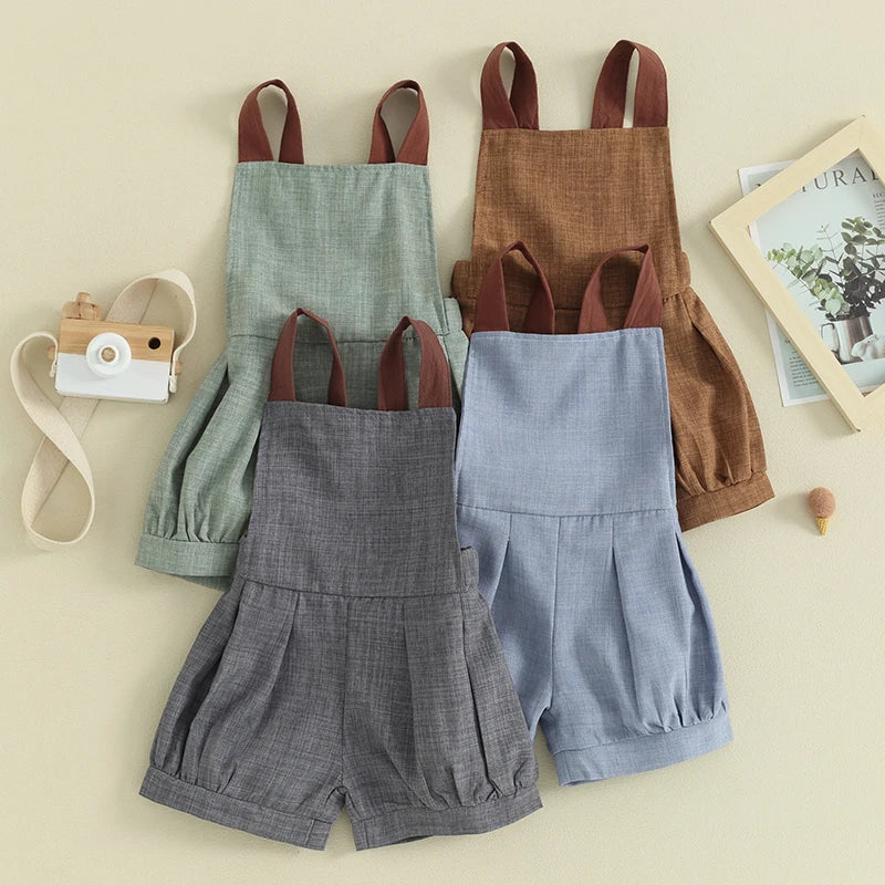 Infant Boys Denim Overalls