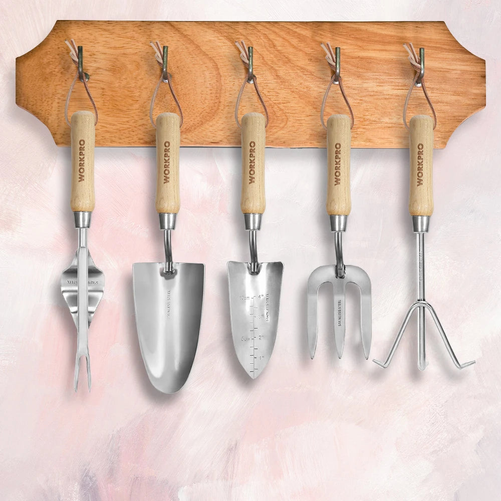 8-Piece Pink Garden Tool Set