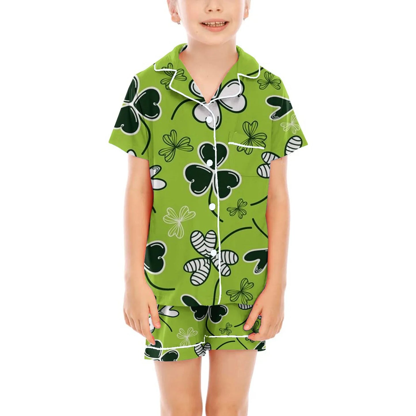 Children's Short-sleeved Shirt Suit