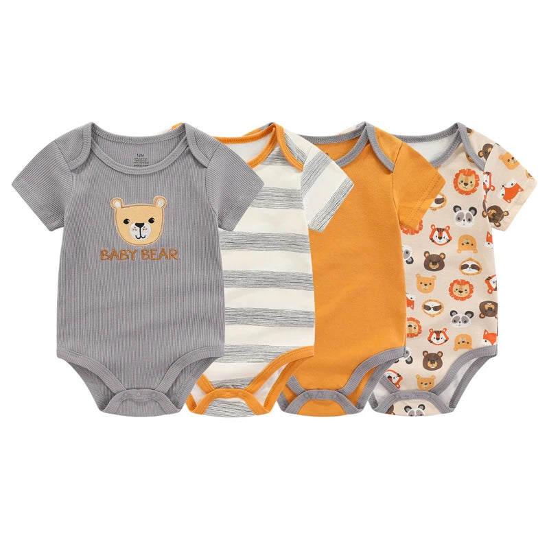 4-piece Boys and Girls Onesies
