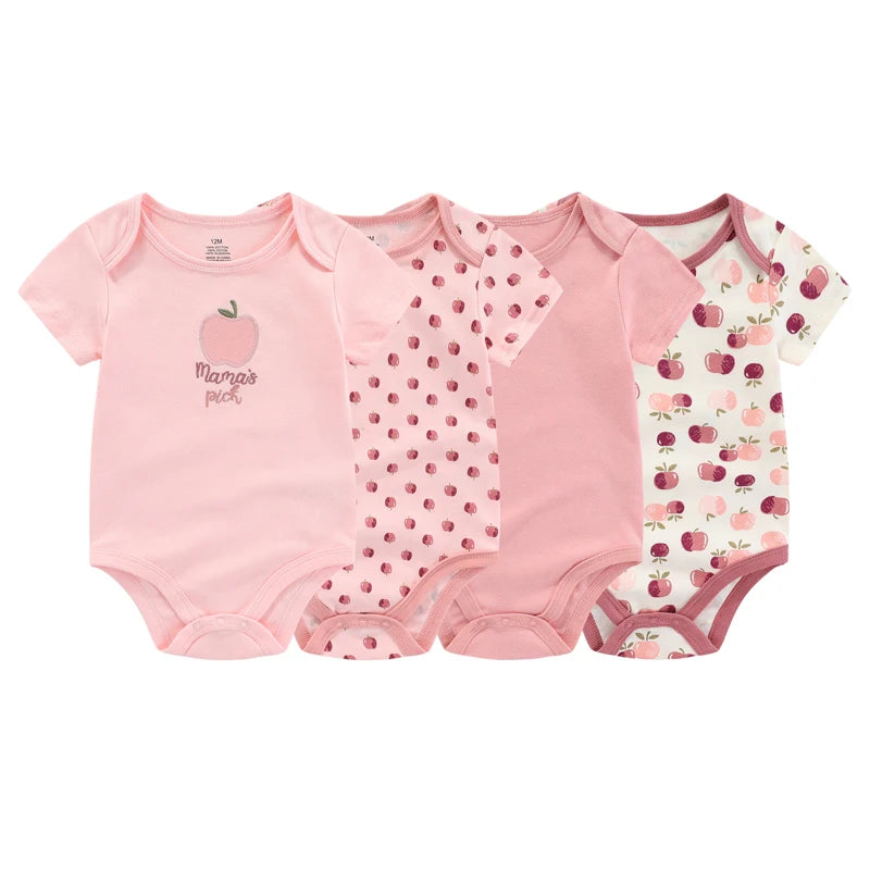 4-piece Boys and Girls Onesies
