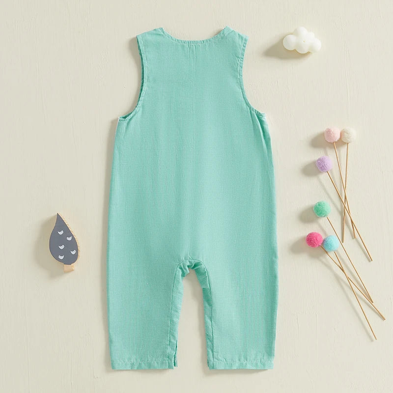 Baby Duck Plaid Overalls