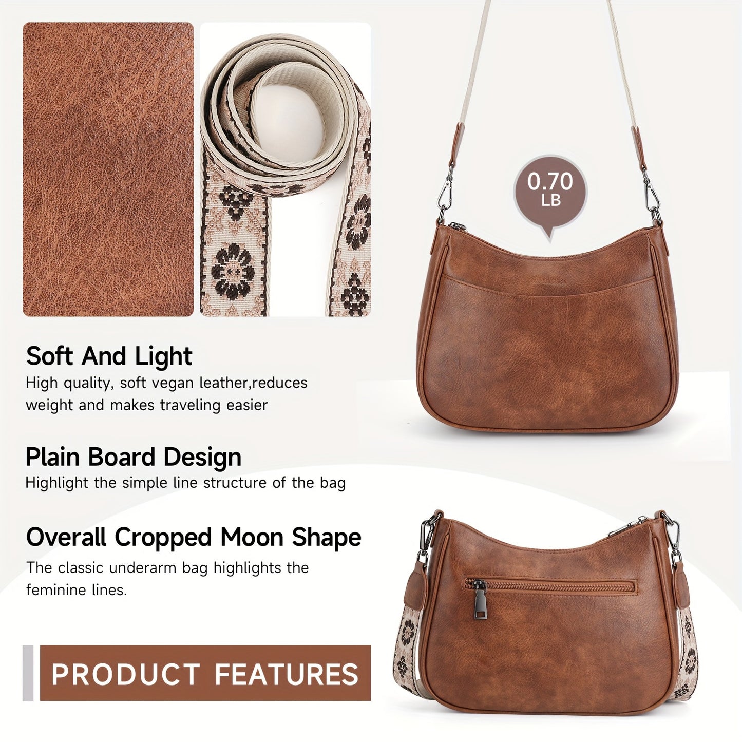 Stylish Vintage Crossbody Bag