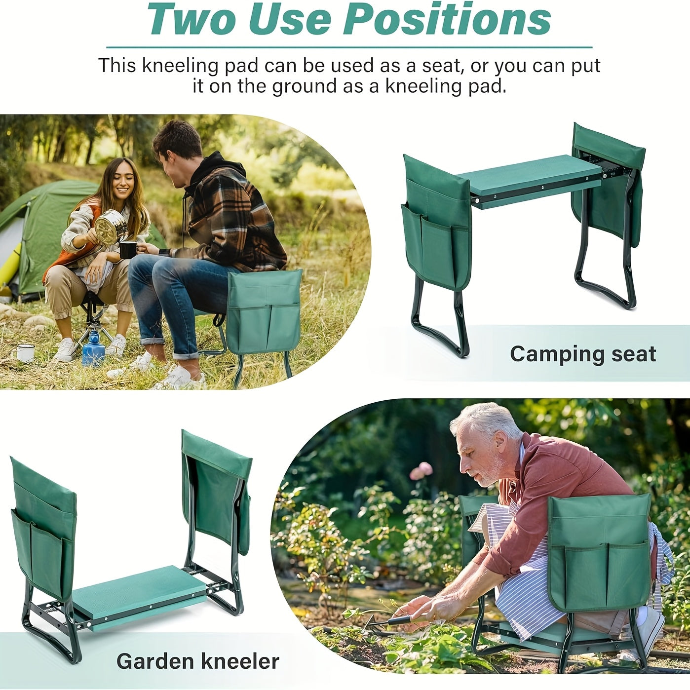 Deluxe Foldable Garden Kneeler or Seat