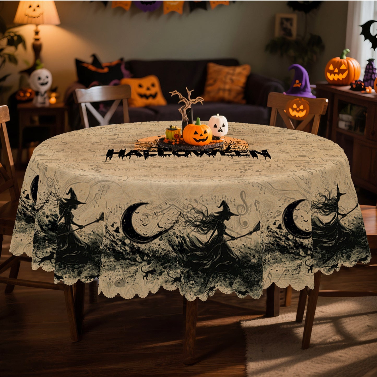 Spooky Halloween Tablecloth