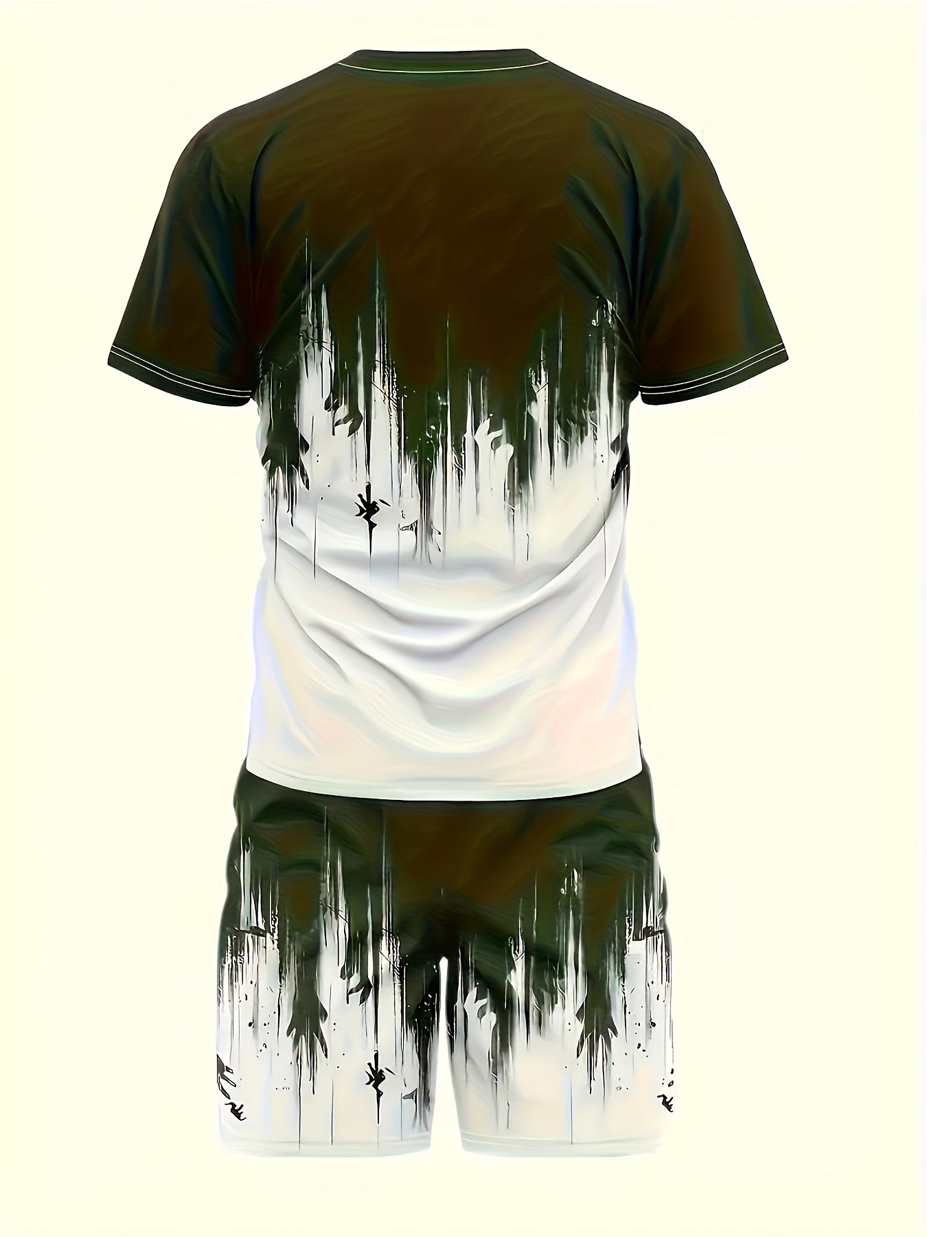 Short Sleeve Tee And Drawstring Shorts Set
