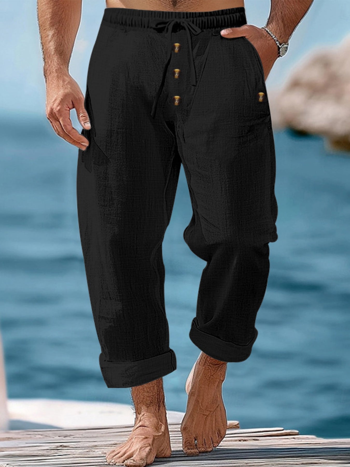 Men's Summer Pants with Pockets