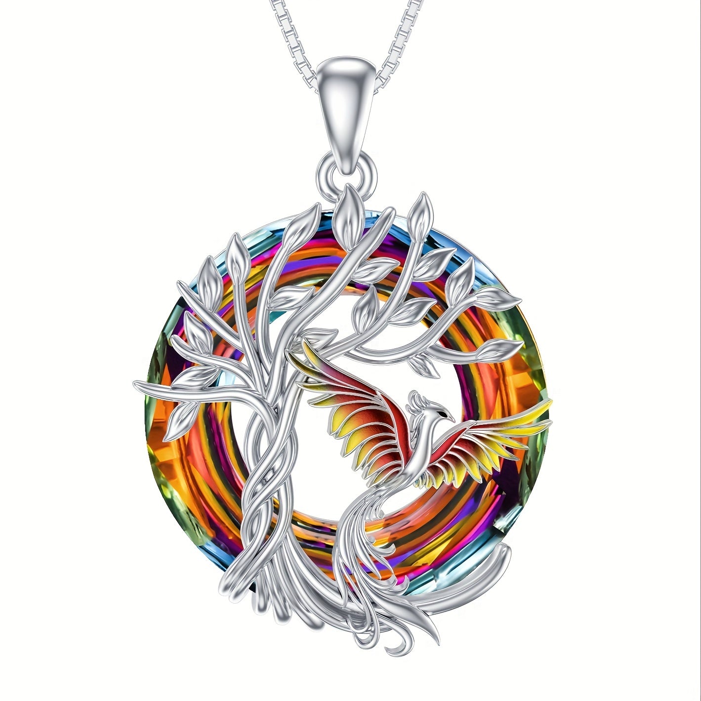 925 Sterling Silvery Phoenix Pendant