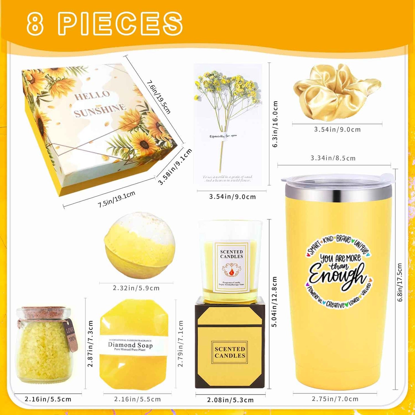 8pcs "Hello Sunshine" Spa Gift Set