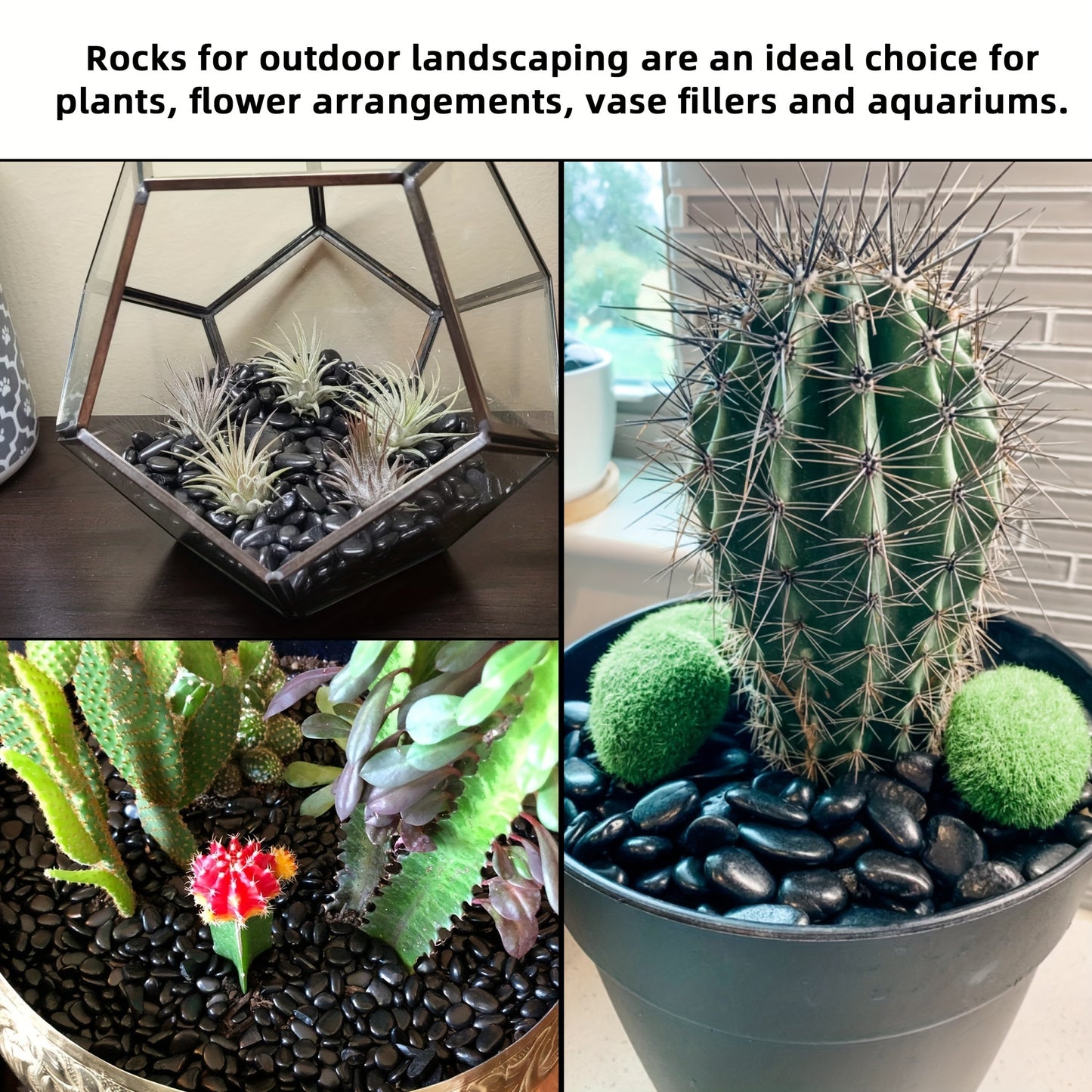 Natural Black Pebbles