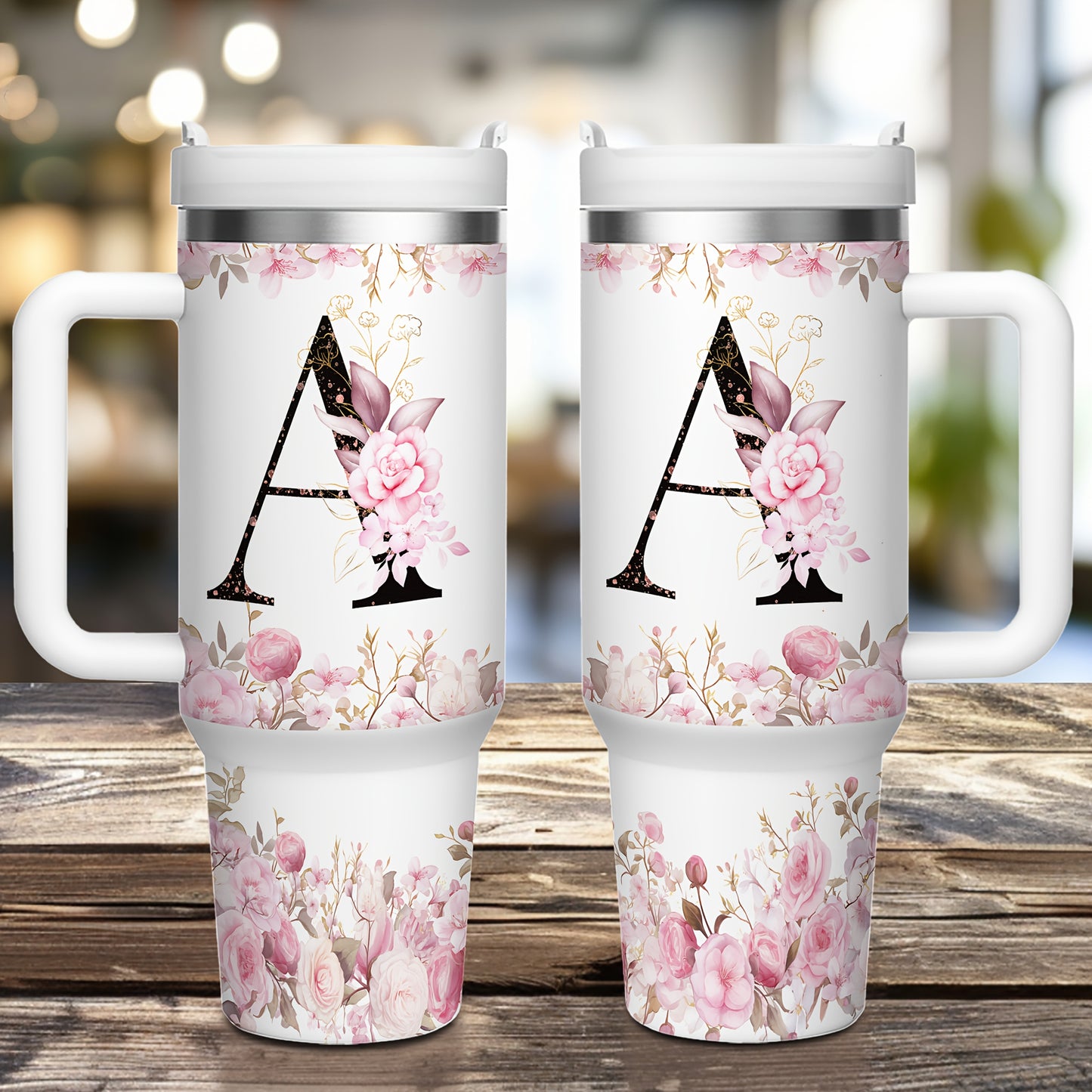 40oz Multicolor A-Z Stainless Tumbler