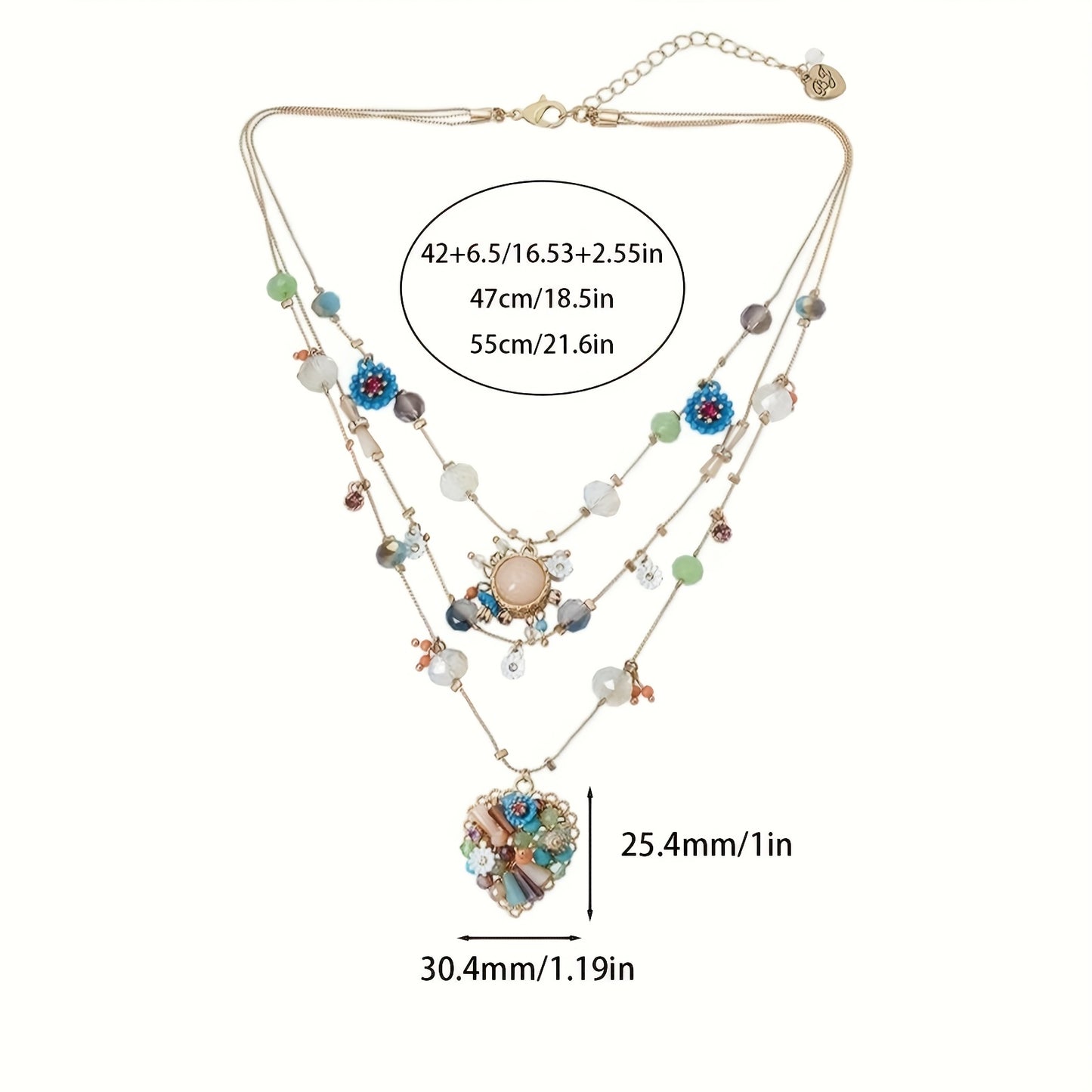 Pure Handmade Multi-layer Love Beaded Necklace