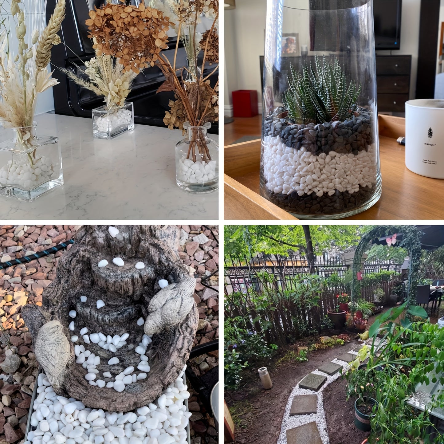 Nature River Rocks for Garden Vase Filler