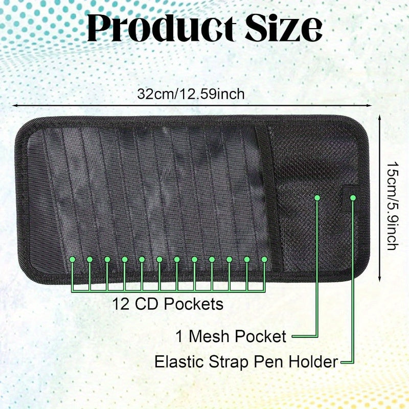 Heavy-Duty CD/DVD Sun Visor Case