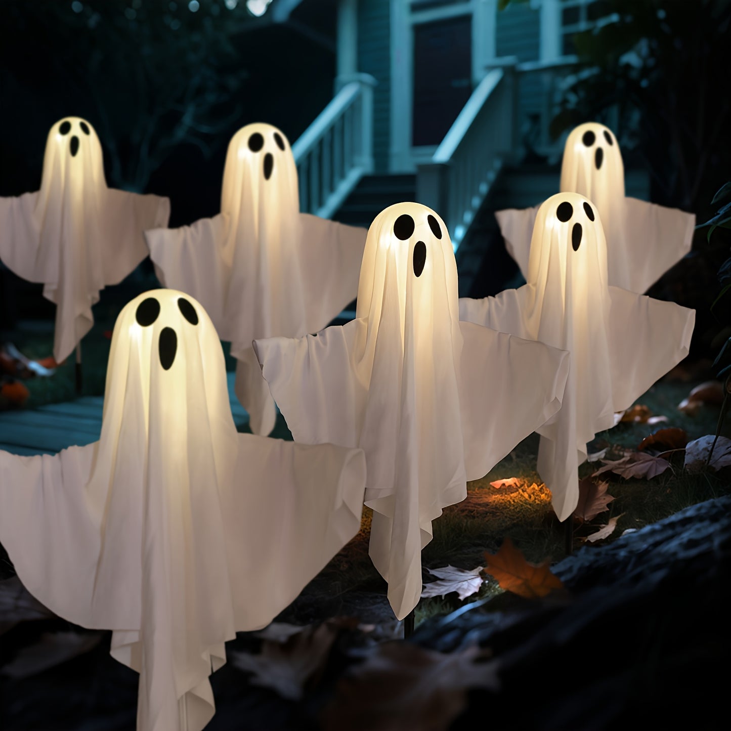Solar-Powered Halloween Lawn Light