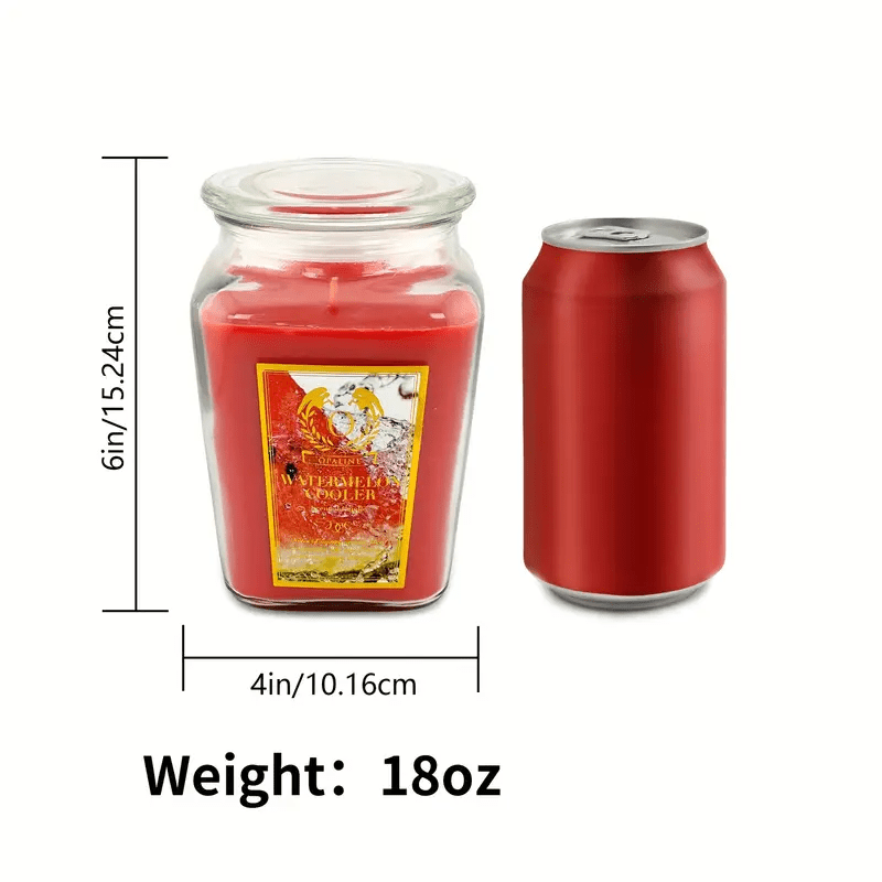 2pcs 18oz Glass Jar Aromatherapy Candle Set