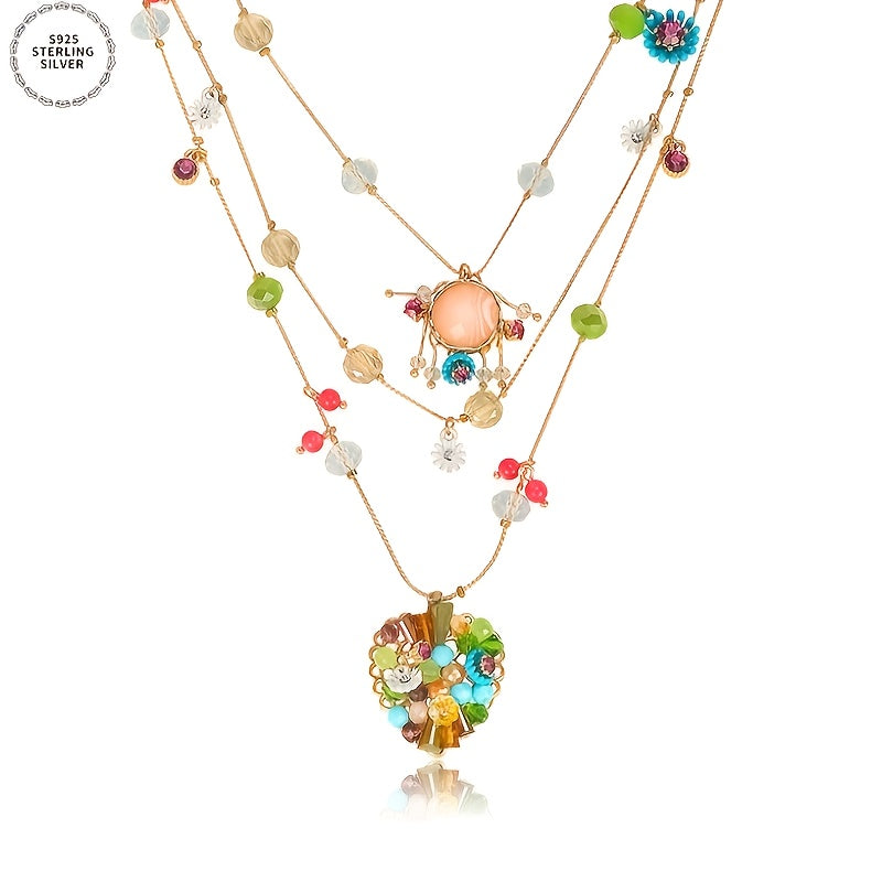 Pure Handmade Multi-layer Love Beaded Necklace