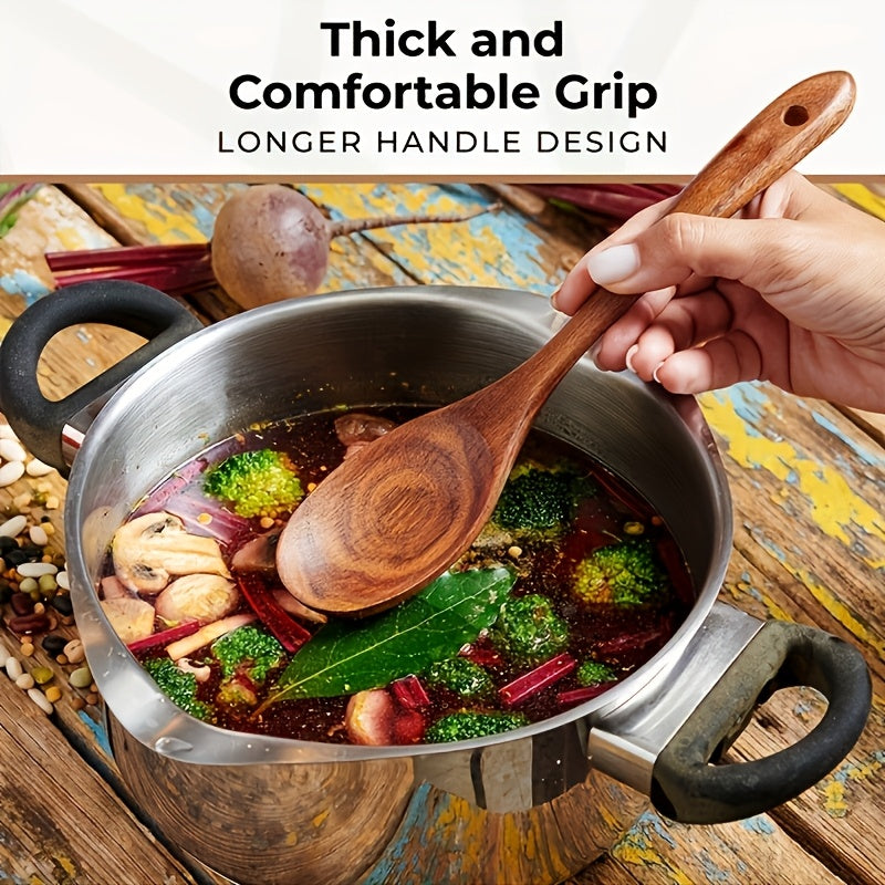 10pcs Non-stick Teak Cookware Set